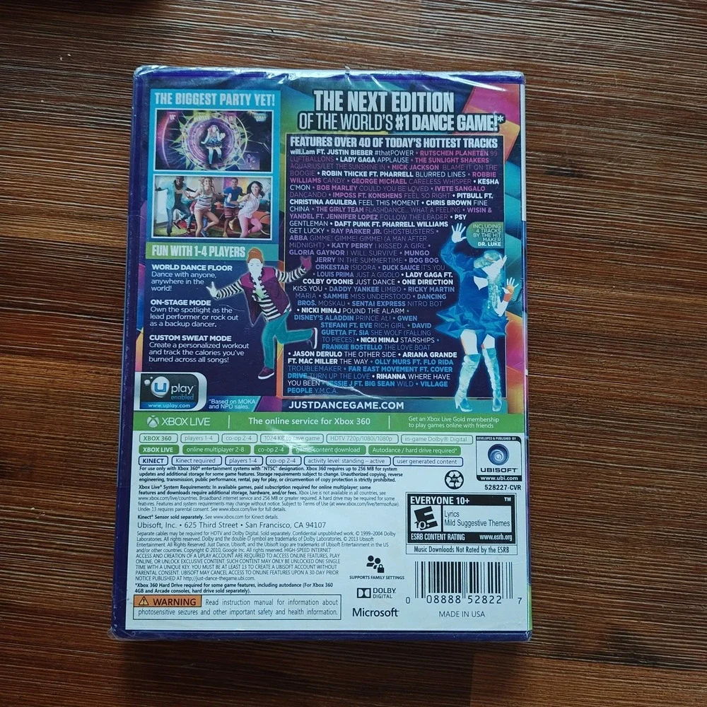 Microsoft X-Box 360 Just Dance‎ 2014 For Kinect Brand New - Sealed